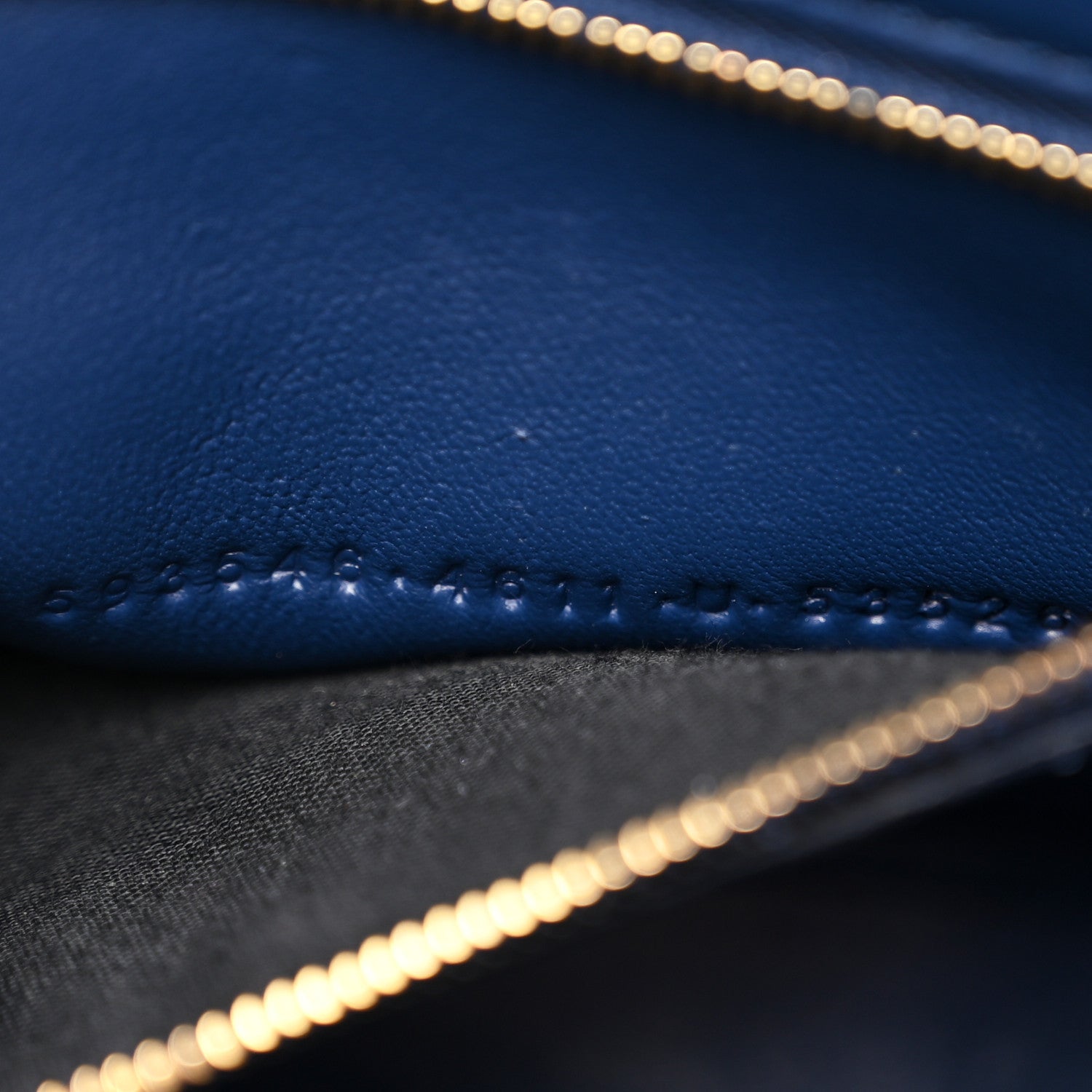 Balenciaga Shiny Calfskin Crocodile Embossed Small Hourglass Top Handle Bag Navy 7 of 10