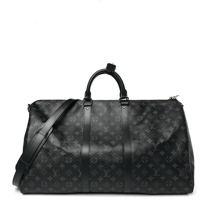 Louis Vuitton Monogram Eclipse Keepall Bandouliere 55 1 of 7
