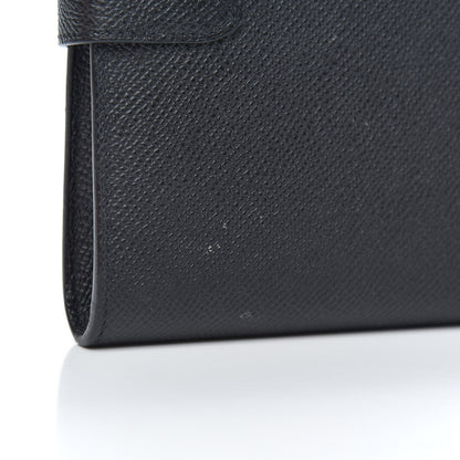 Hermes Epsom Kelly Longue Wallet Black 10 of 13