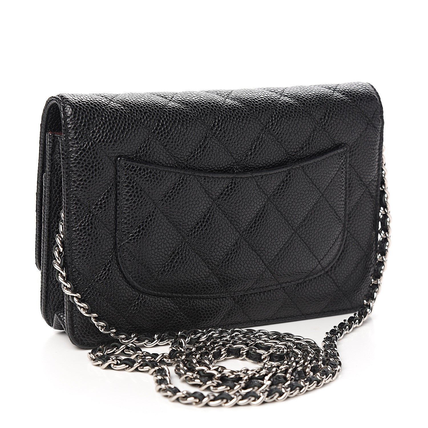 Chanel Caviar Quilted Wallet On Chain WOC Black 2 of 11
