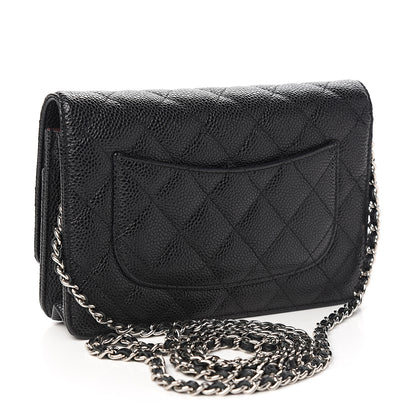 Chanel Caviar Quilted Wallet On Chain WOC Black 2 of 11
