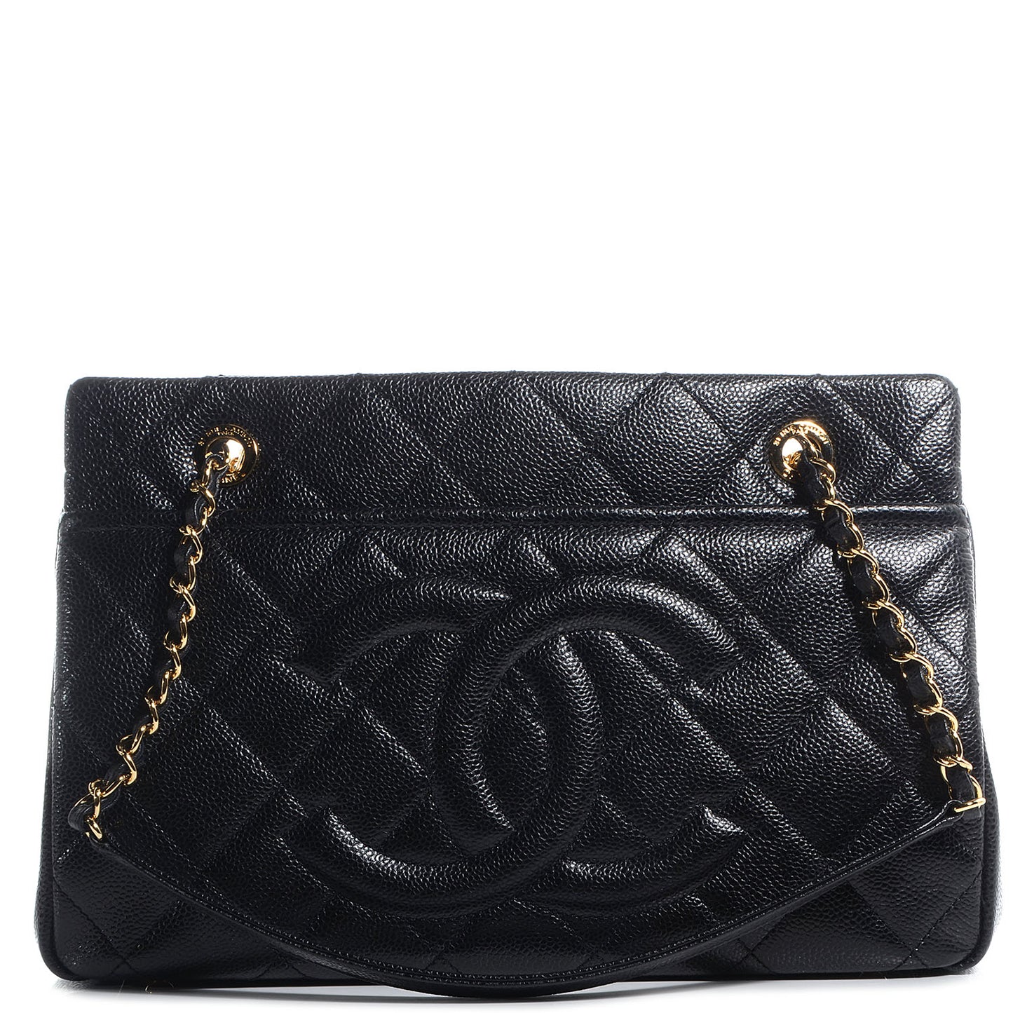 Caviar Timeless CC Shopping Tote Black