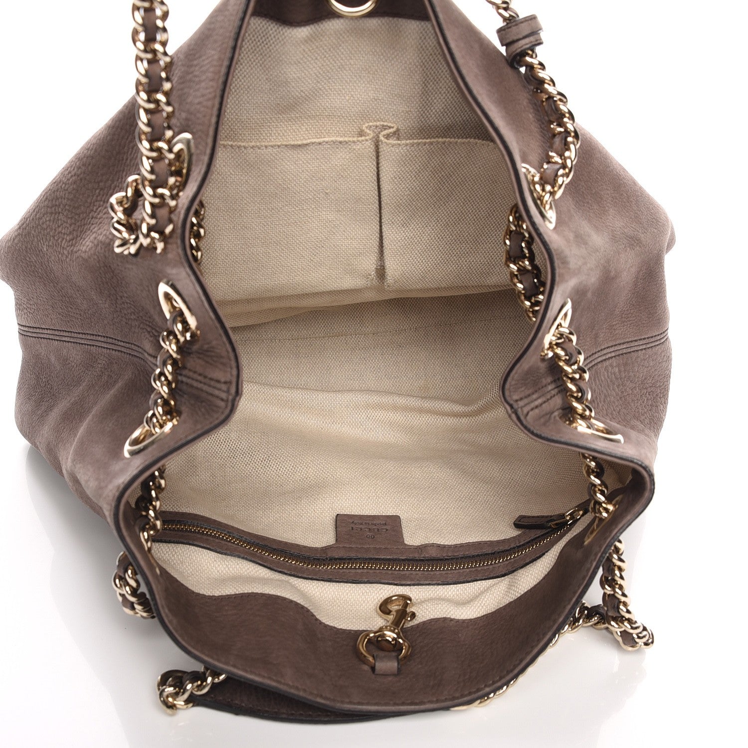Gucci Vitello Range Medium Soho Chain Shoulder Bag Grey Field 5 of 7