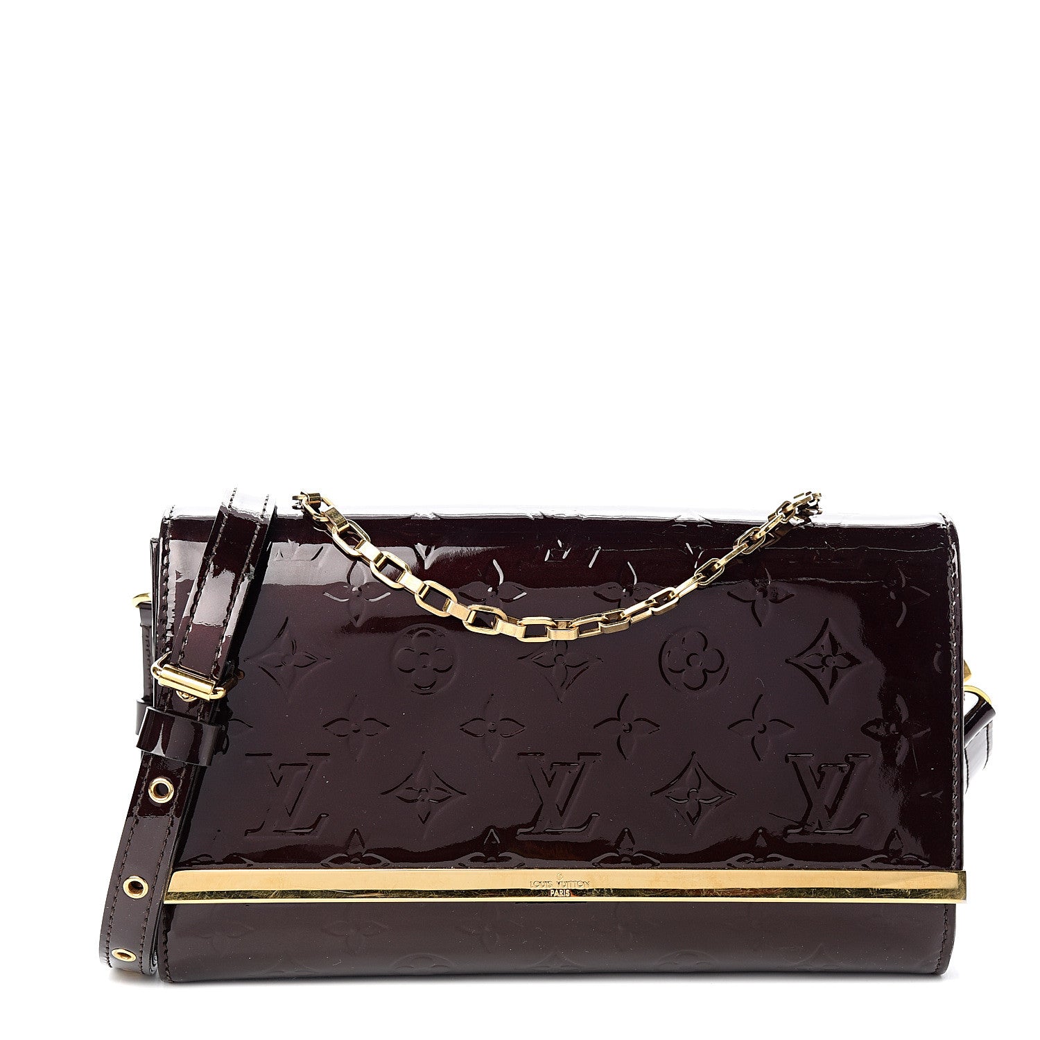 Louis Vuitton Vernis Ana Clutch Amarante 1 of 8