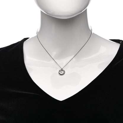 Tiffany Sterling Silver 12mm Elsa Peretti Eternal Circle Pendant Necklace 2 of 5