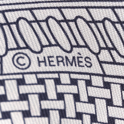 Hermes Silk Objets De Curiosite Twilly Gris Bluete Miel 3 of 4