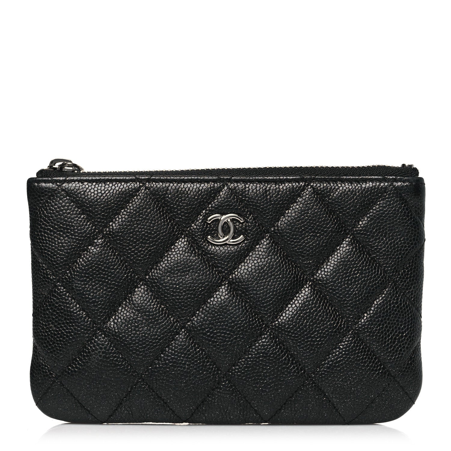 Chanel Caviar Quilted Small Cosmetic Case Black 1 of 8