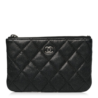 Chanel Caviar Quilted Small Cosmetic Case Black 1 of 8