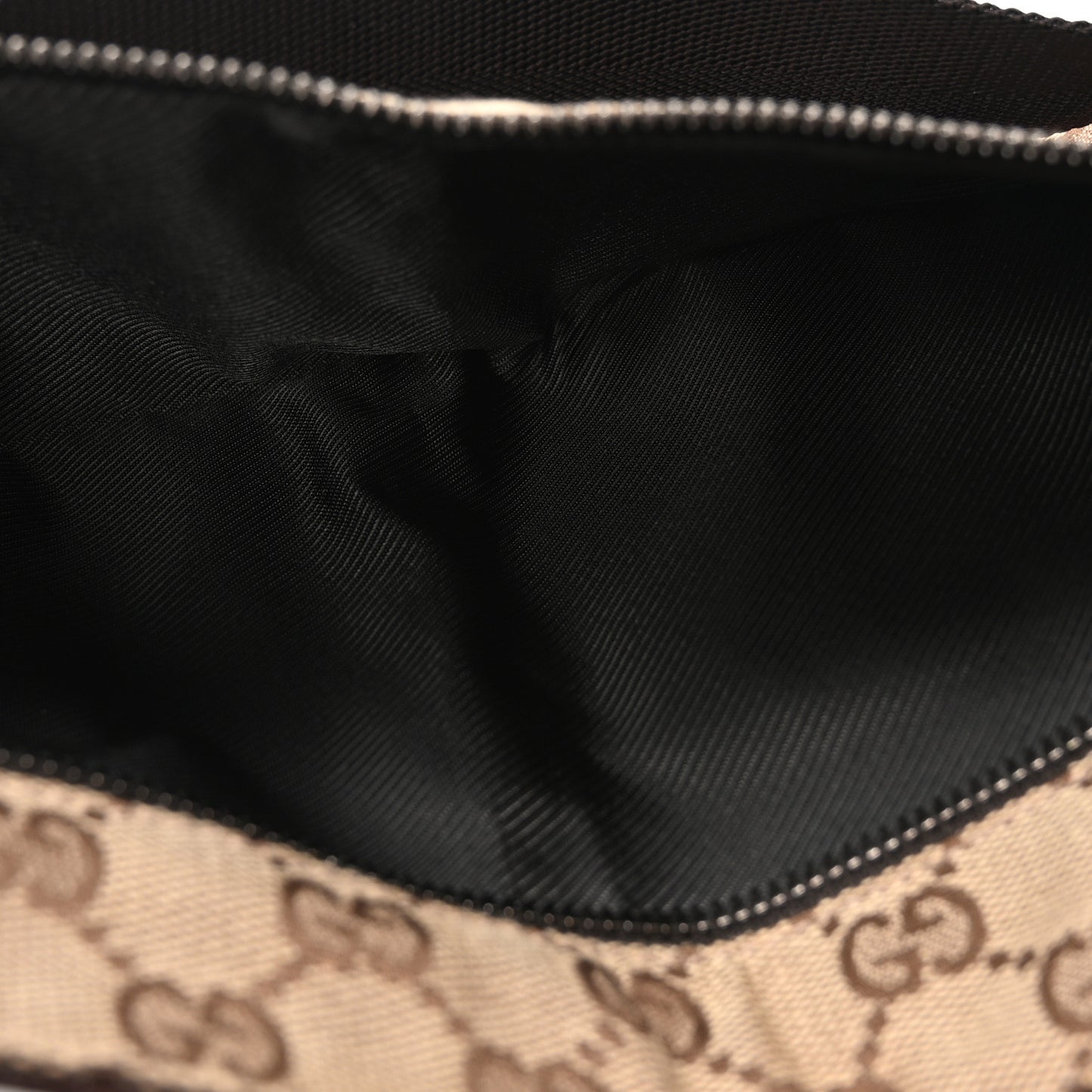 GG Monogram Double Pocket Belt Bag Dark Brown