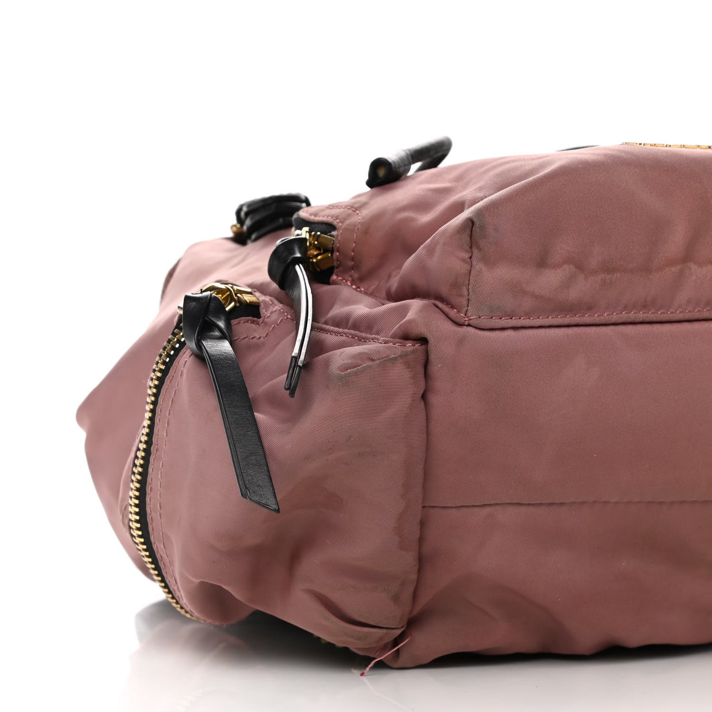 Nylon Medium Rucksack Backpack Mauve Pink