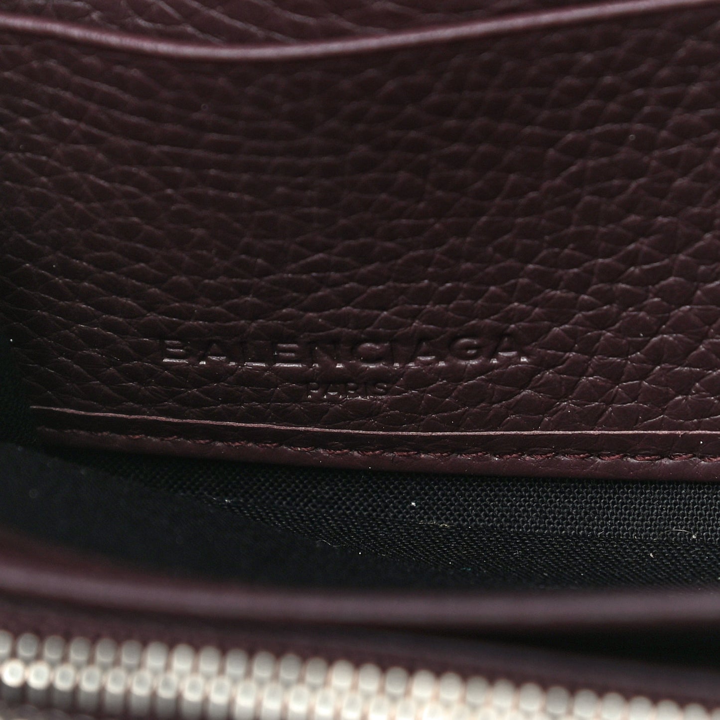 Veau Grana Perforated Blackout Hardware Continental Zip Around Wallet Rouge Acajou