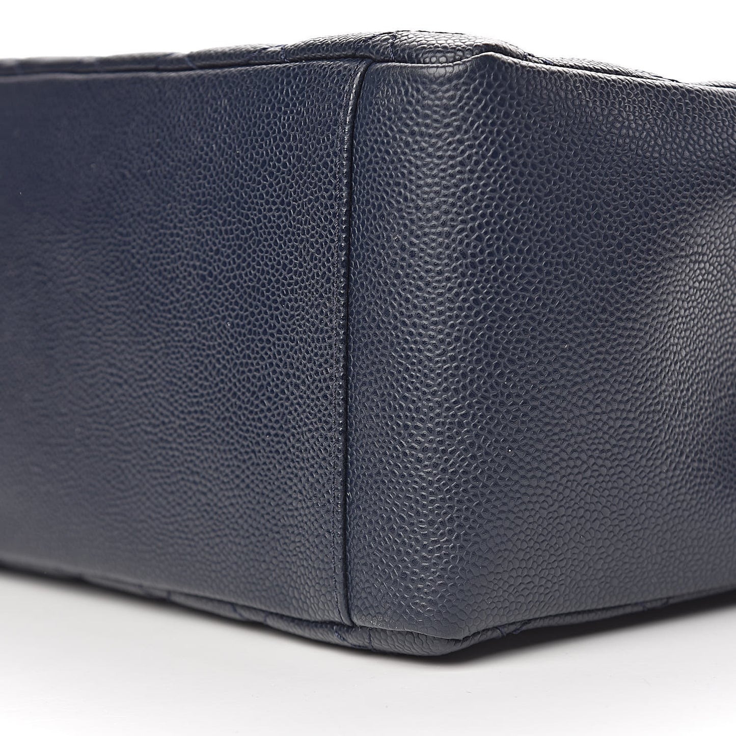 Caviar Quilted Grand Shopping Tote GST Dark Navy Blue