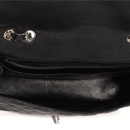 Chanel Caviar Jumbo Single Flap Black 6 of 9