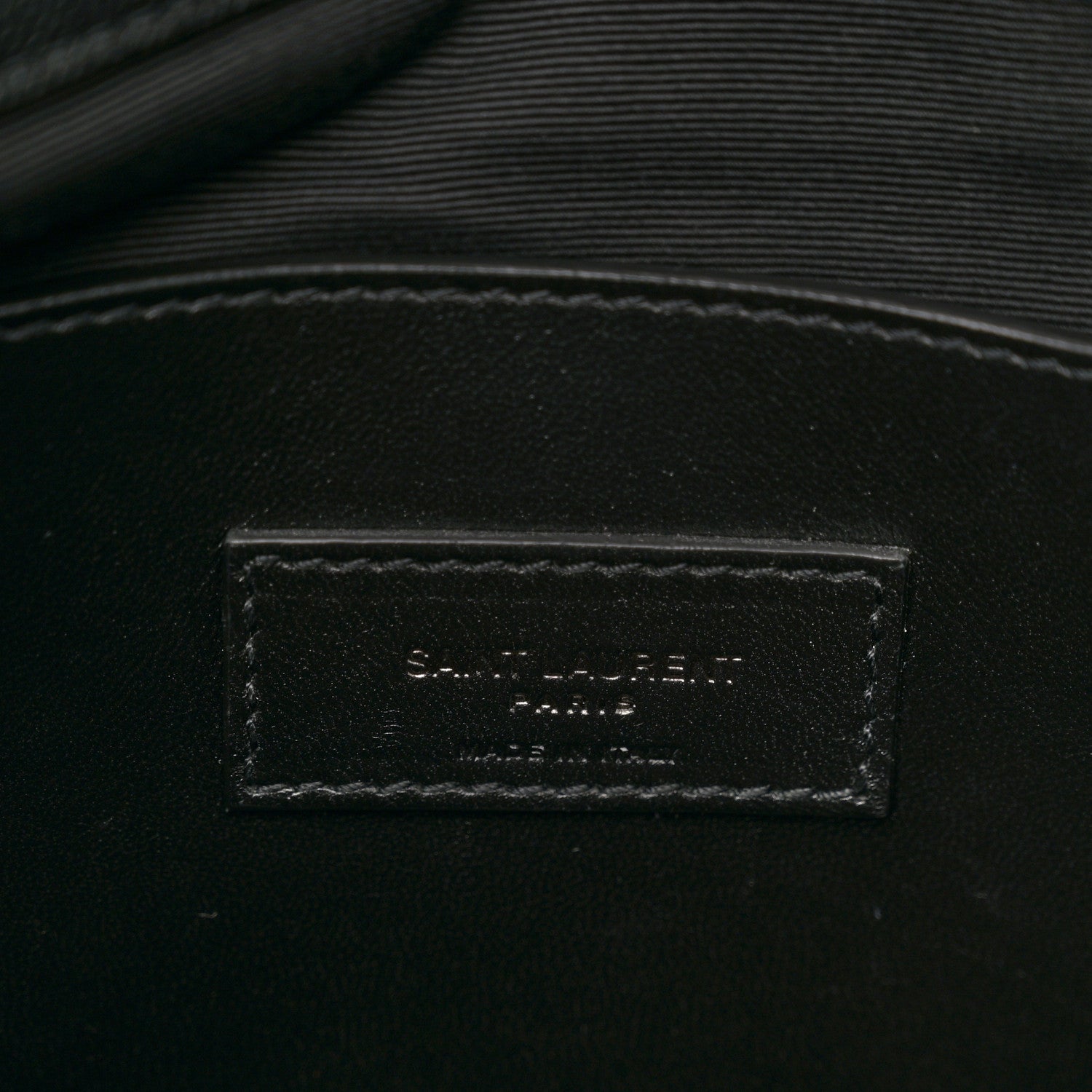 Saint Laurent Grain De Poudre Medium West Hollywood Monogram Fold-Over Black 7 of 10