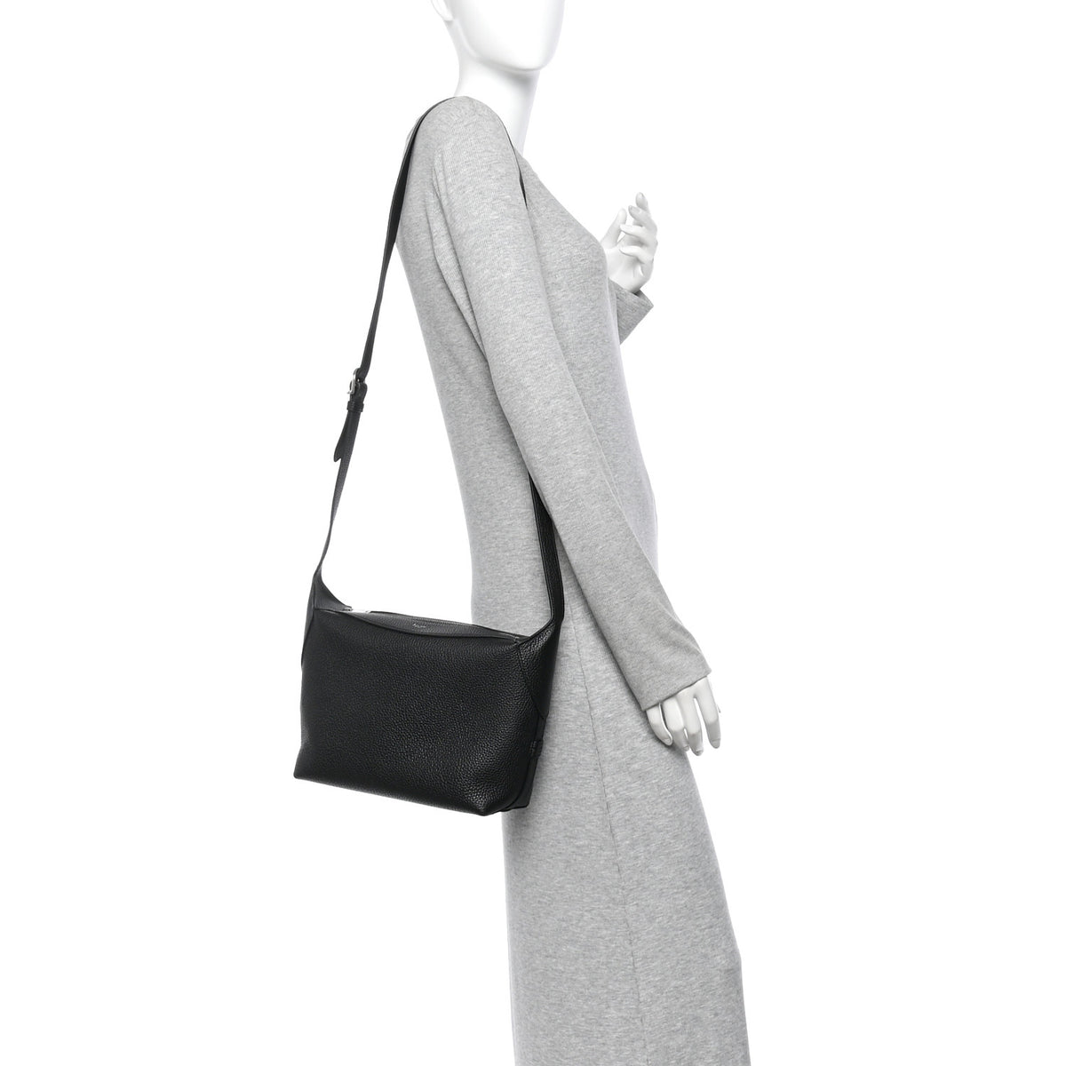 Celine Grained Calfskin Harry Crossbody Bag Black 2 of 11
