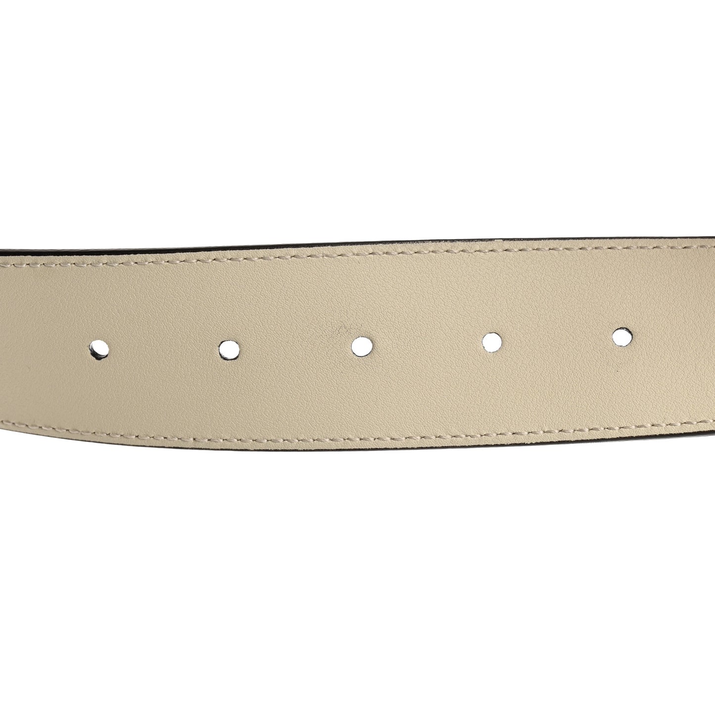 Calfskin Double G 40mm Belt 85 34 Mystic White
