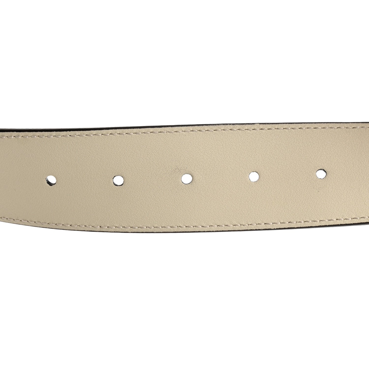 Gucci Calfskin Double G 40mm Belt 85 34 Mystic White 4 of 5
