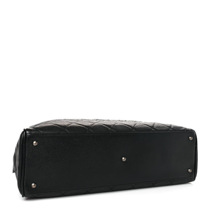 Chanel Caviar Patent Quilted Large Bowler Black 4 of 10