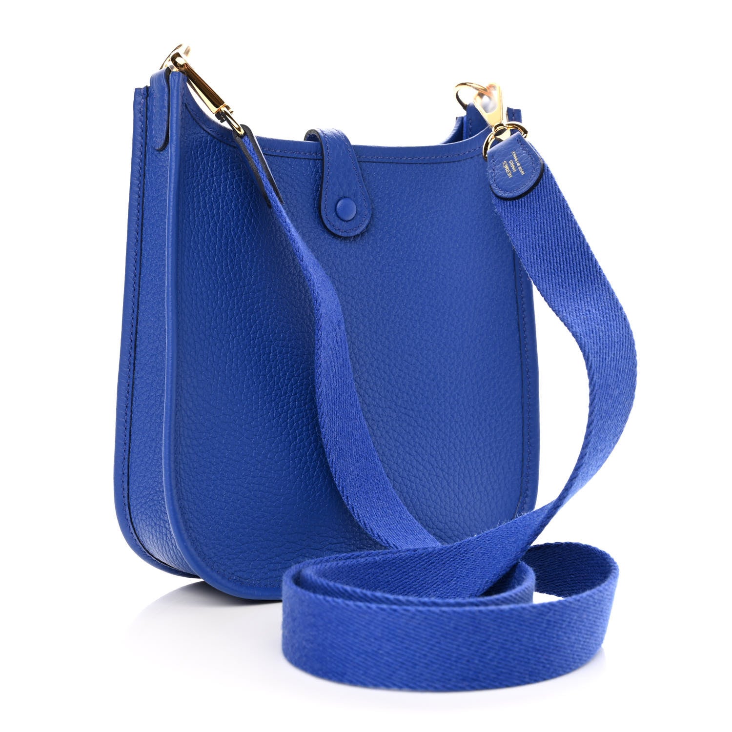 Hermes Taurillon Clemence Evelyne TPM Bleu Electrique 3 of 11