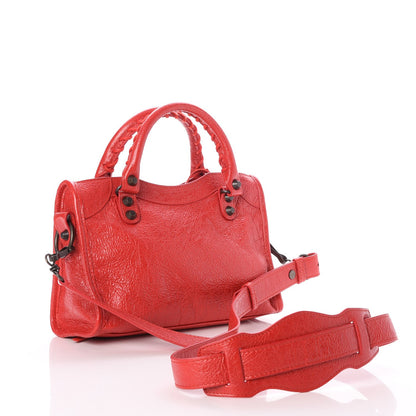 Balenciaga Agneau Classic Hardware Mini City Poppy 4 of 8