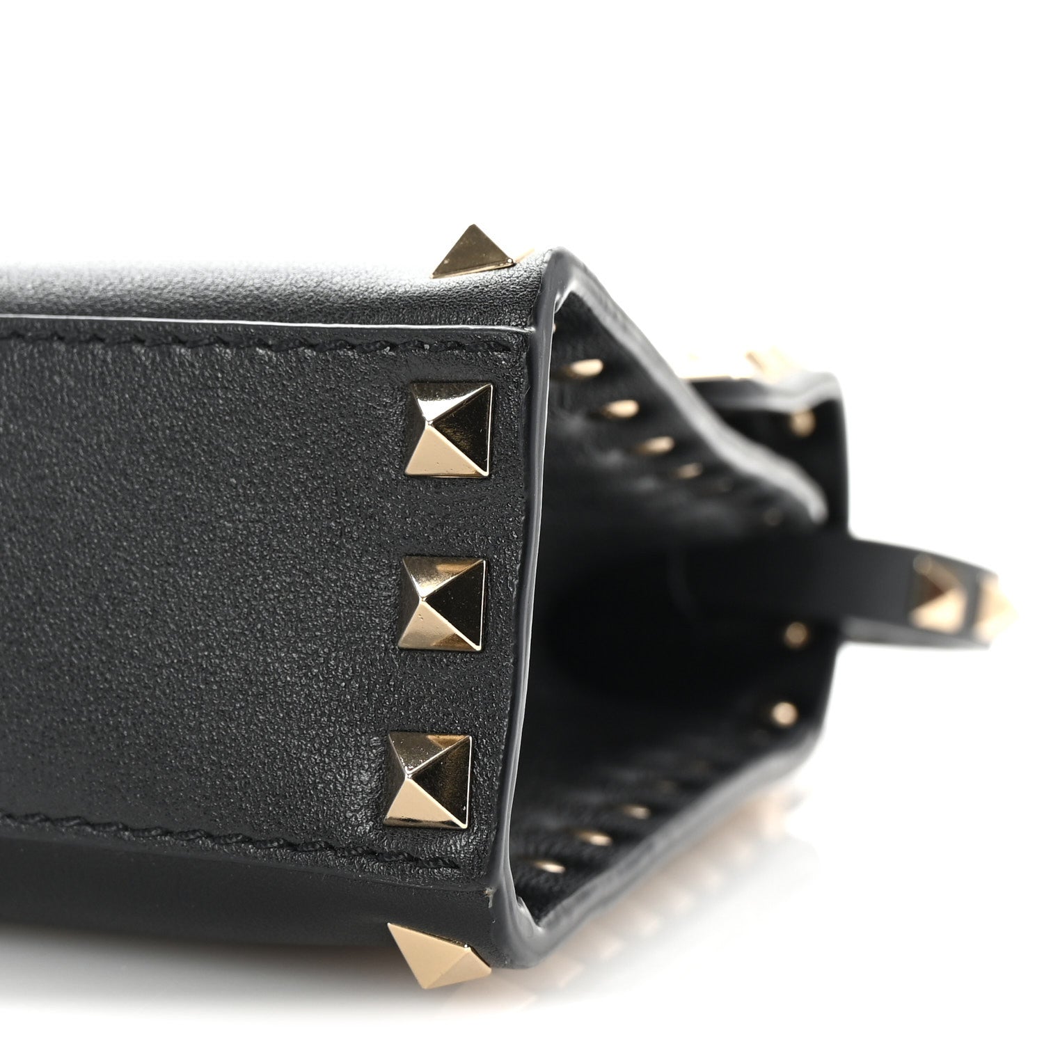Valentino Garavani Vitello Medium Rockstud Flip Lock Crossbody Bag Black 9 of 9