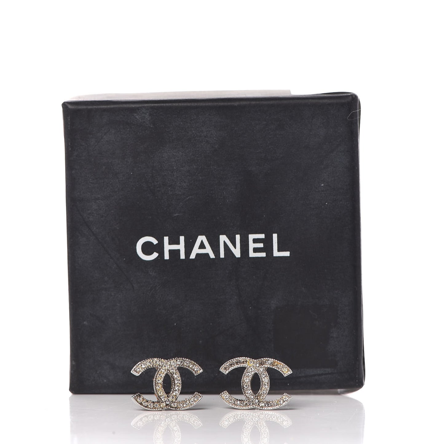 Crystal Timeless CC Earrings Silver