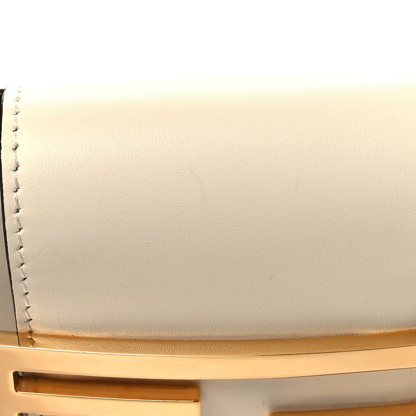 Vitello King Mini Cookie Hobo Bag White Ice