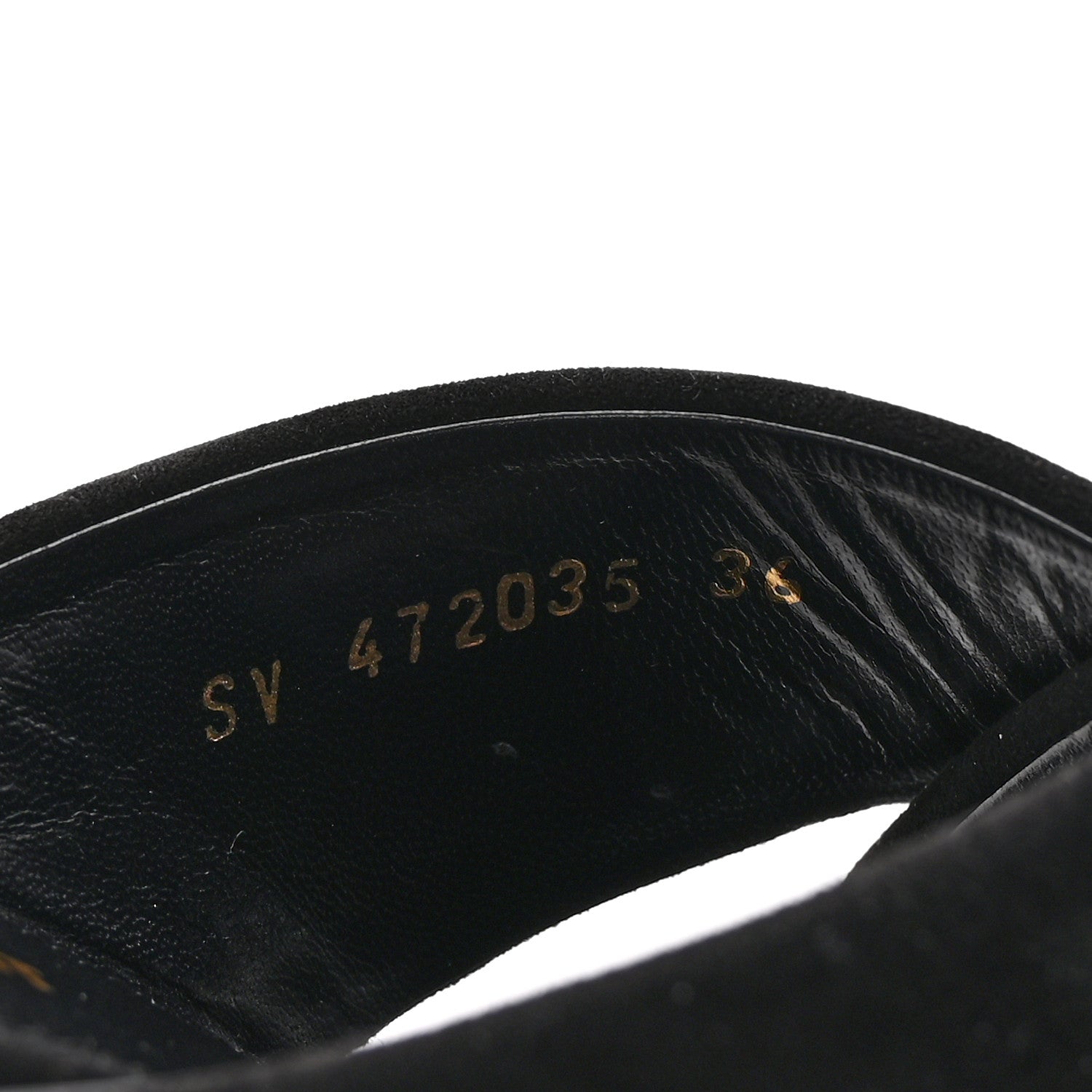 Saint Laurent Suede LouLou 70 Mule Sandals 36 Black 8 of 9