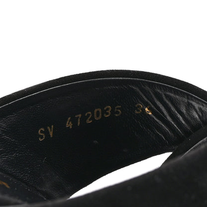 Saint Laurent Suede LouLou 70 Mule Sandals 36 Black 8 of 9