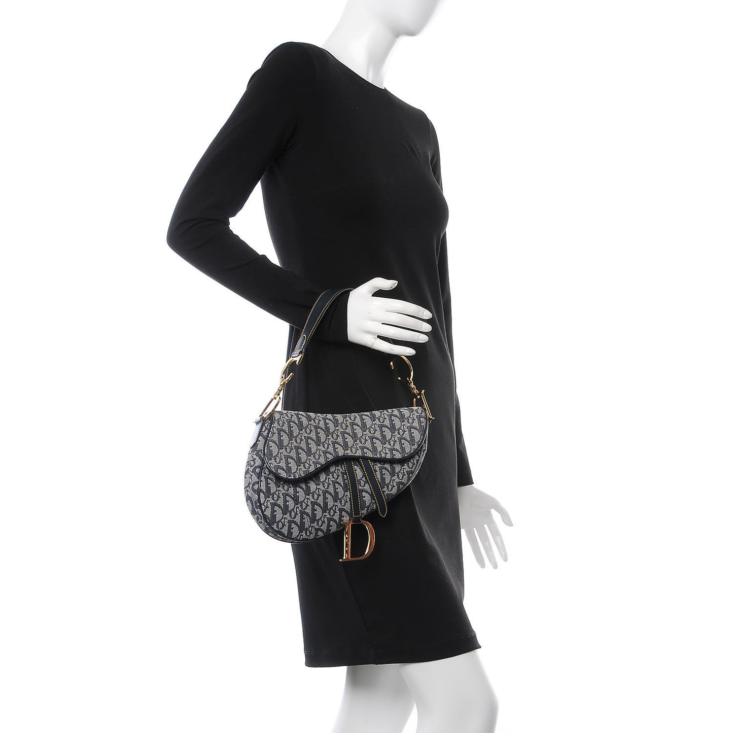 Monogram Saddle Bag Blue