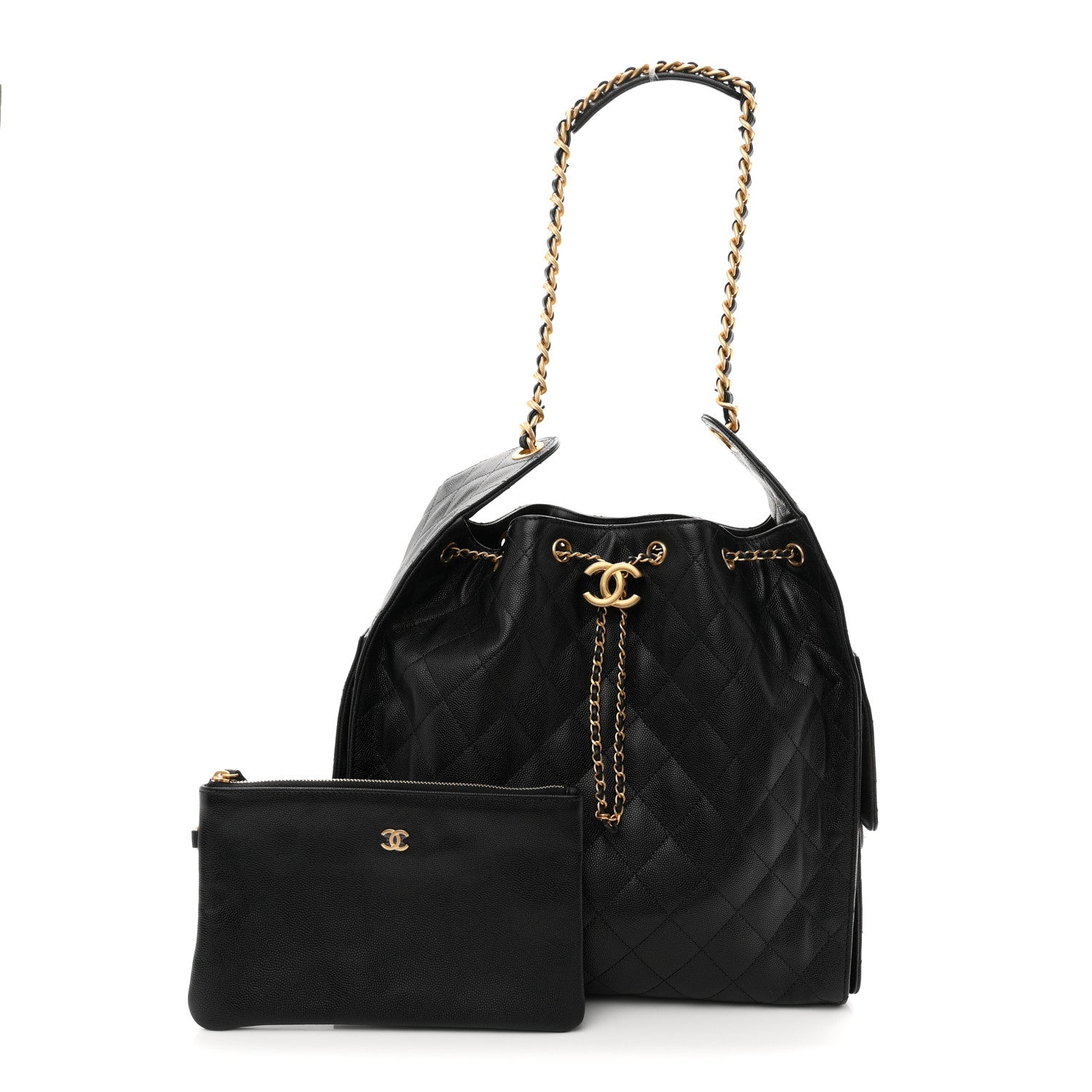 Chanel Caviar Quilted Medium Chanel 25 Handbag Black 3 of 11