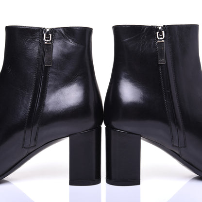 Saint Laurent Nappa Loulou Ankle Zip Boot 36 Black 11 of 13
