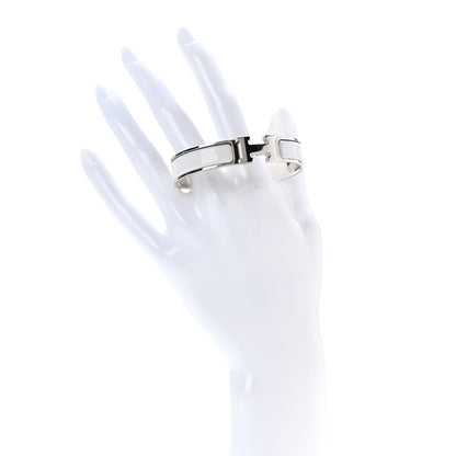 Hermes Enamel Narrow Clic Clac H Bracelet PM White 2 of 4