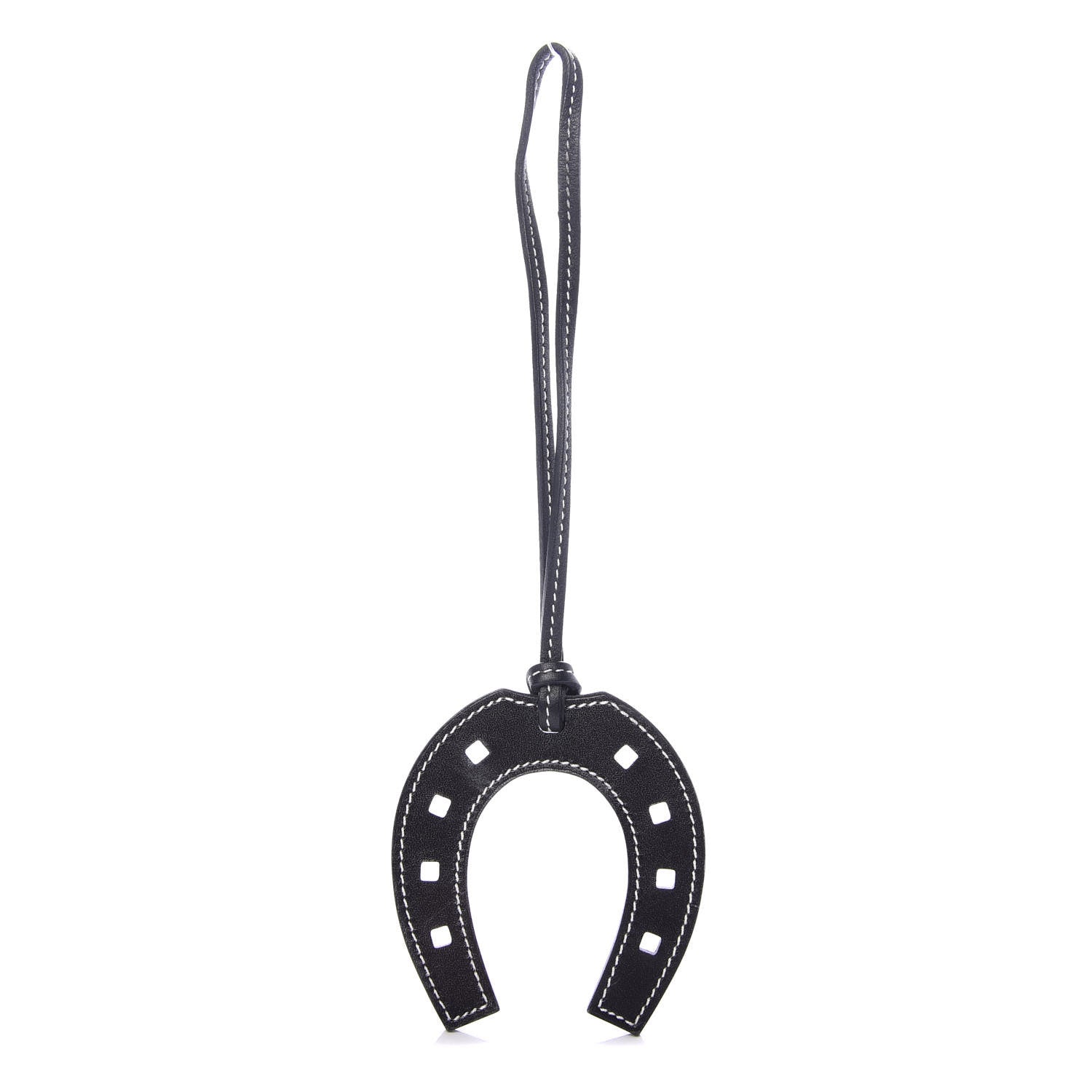 Hermes Swift Paddock Horseshoe Bag Charm Black 1 of 5