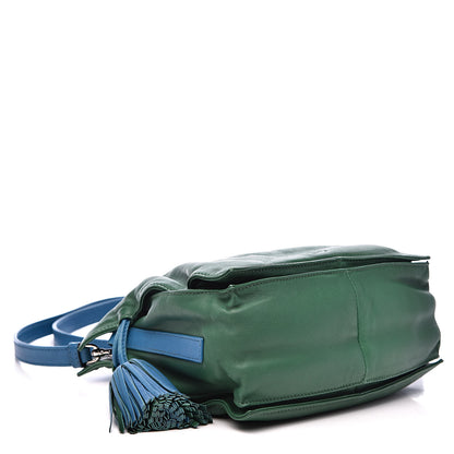 Loewe Calfskin Flamenco Shoulder Bag Green 4 of 13