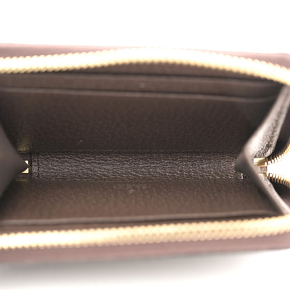 Gucci GG Supreme Monogram Textured Dollar Calfskin Web Ophidia Zip Around Card Case Wallet Beige Ebony New Acero 5 of 7
