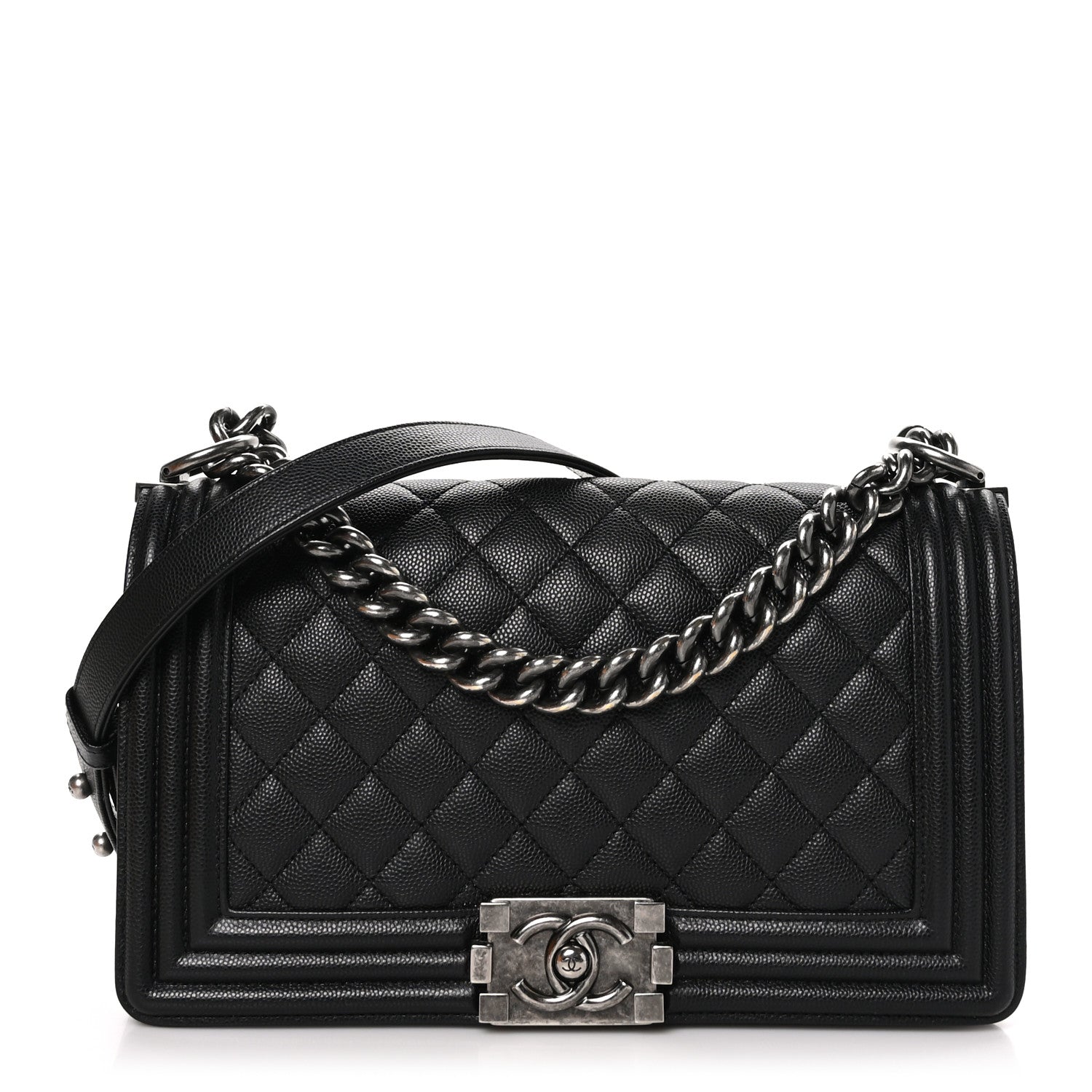 Chanel Caviar Quilted Medium Boy Flap Black 1 of 11