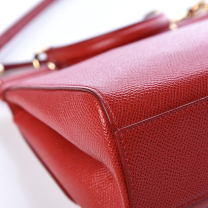 Dolce & Gabbana Dauphine Small Miss Sicily Satchel Dark Red 9 of 11