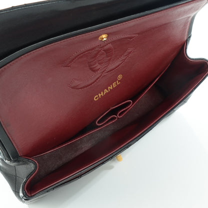Chanel Lambskin Quilted Medium Double Flap Black 8 of 8