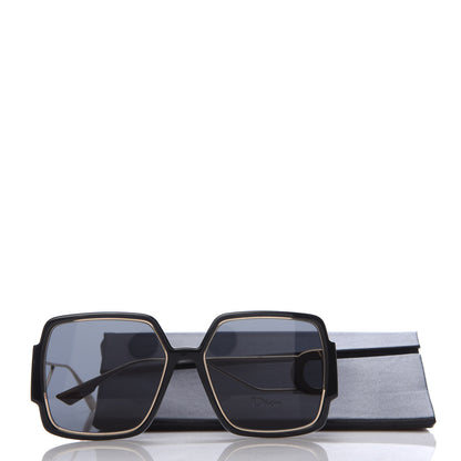 Christian Dior Rectangular 30 Montaigne 1 Sunglasses Black Gold 7 of 7
