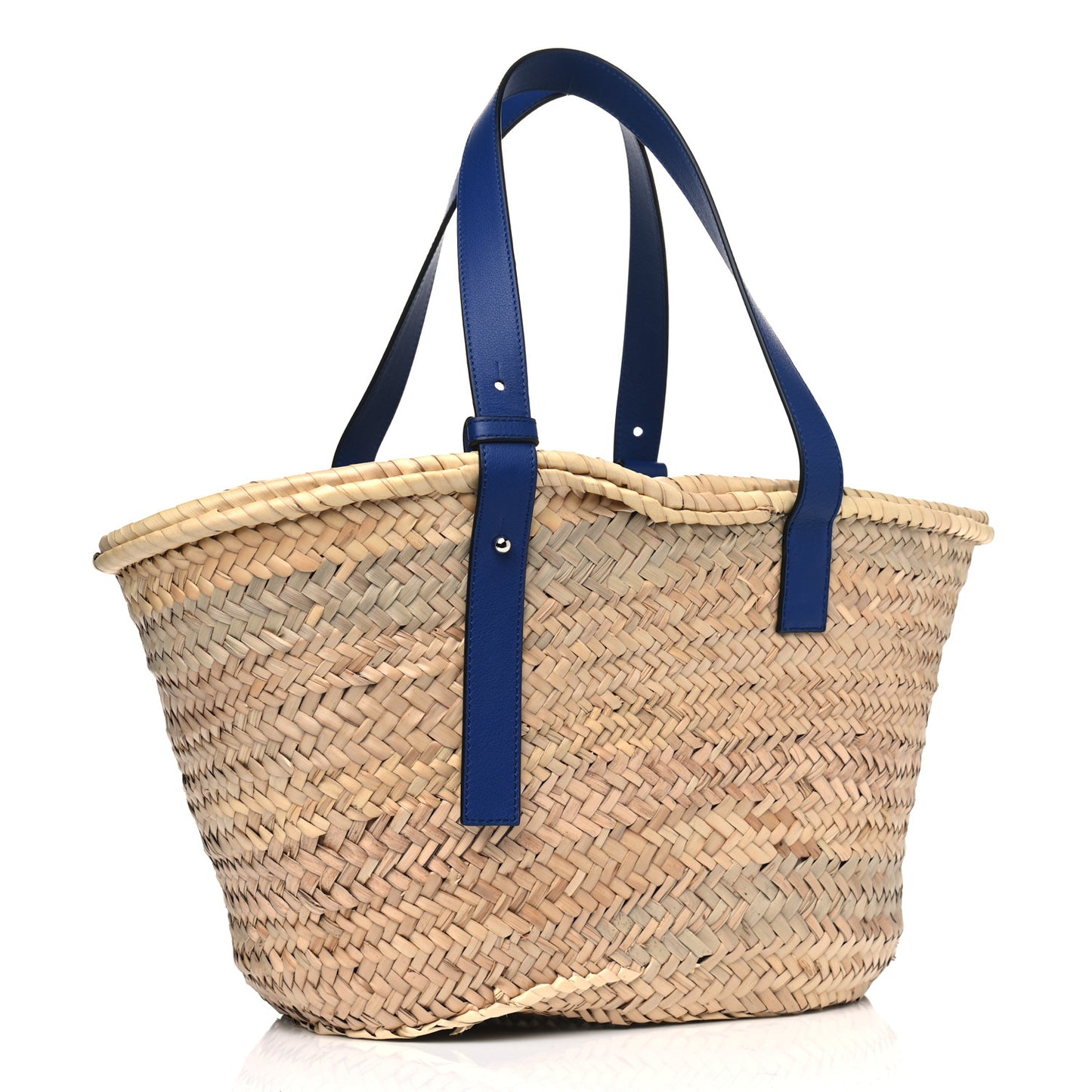 Raffia Basket Tote Bag Cream Multi