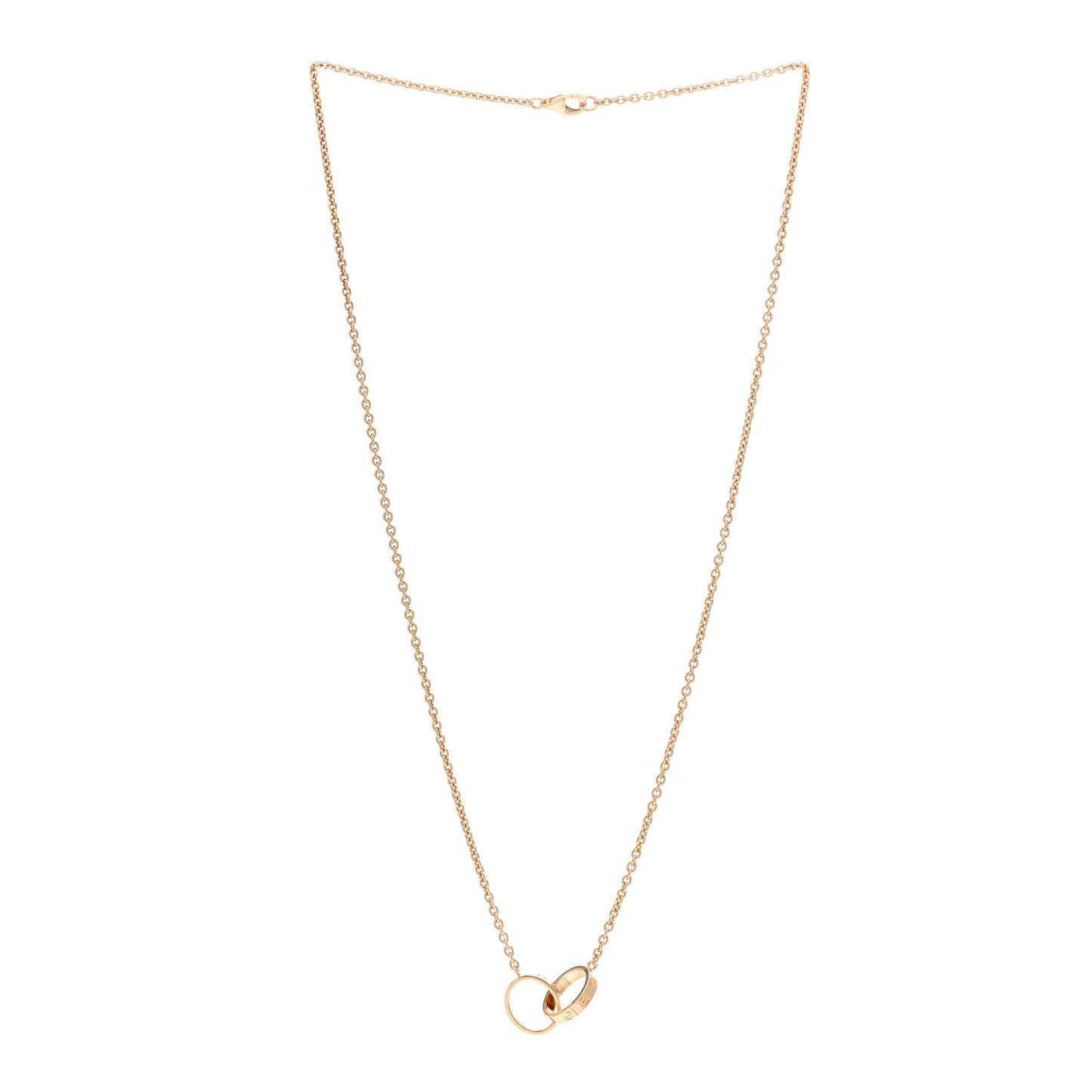 18K Yellow Gold Interlocking LOVE Necklace