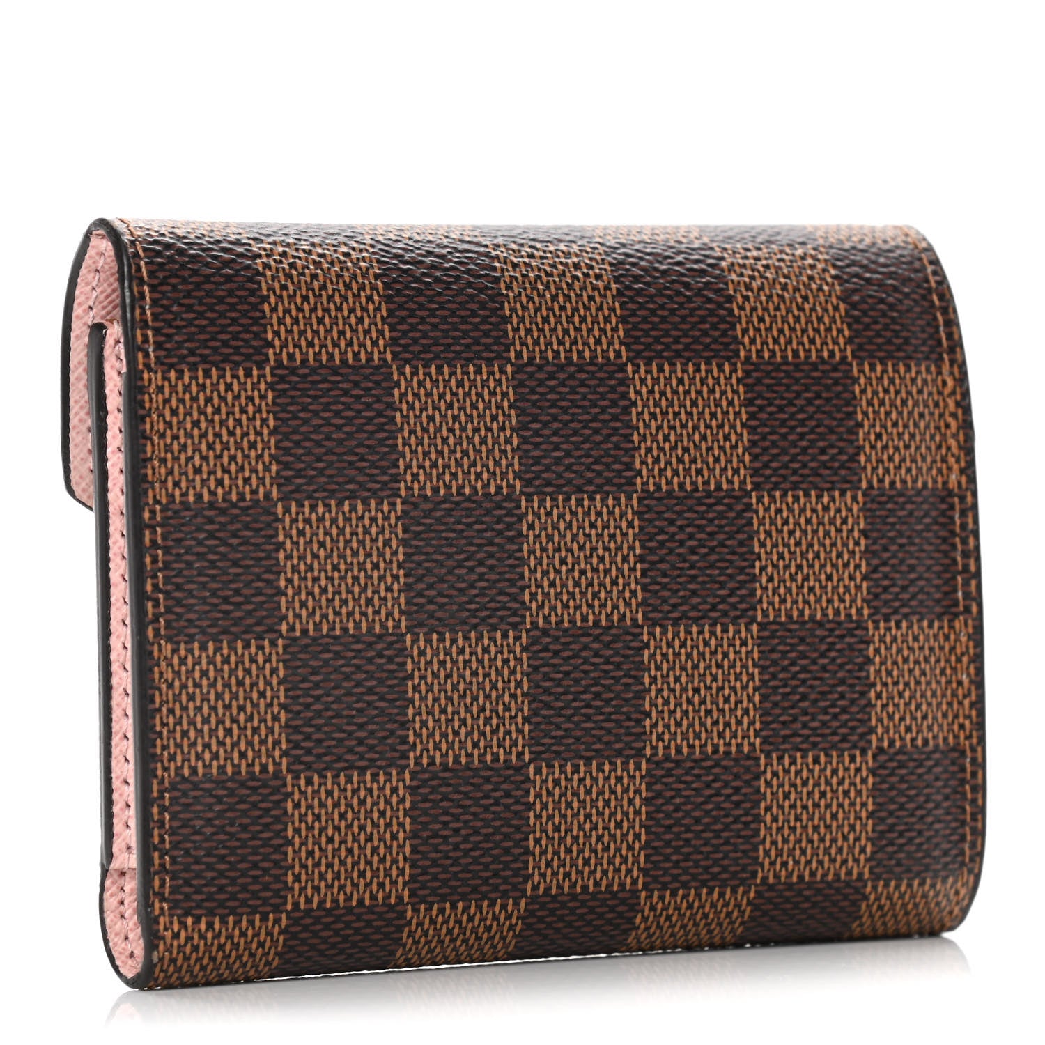 Louis Vuitton Damier Ebene Victorine Wallet Rose Ballerine 3 of 12