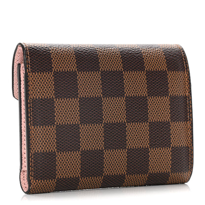 Louis Vuitton Damier Ebene Victorine Wallet Rose Ballerine 3 of 12