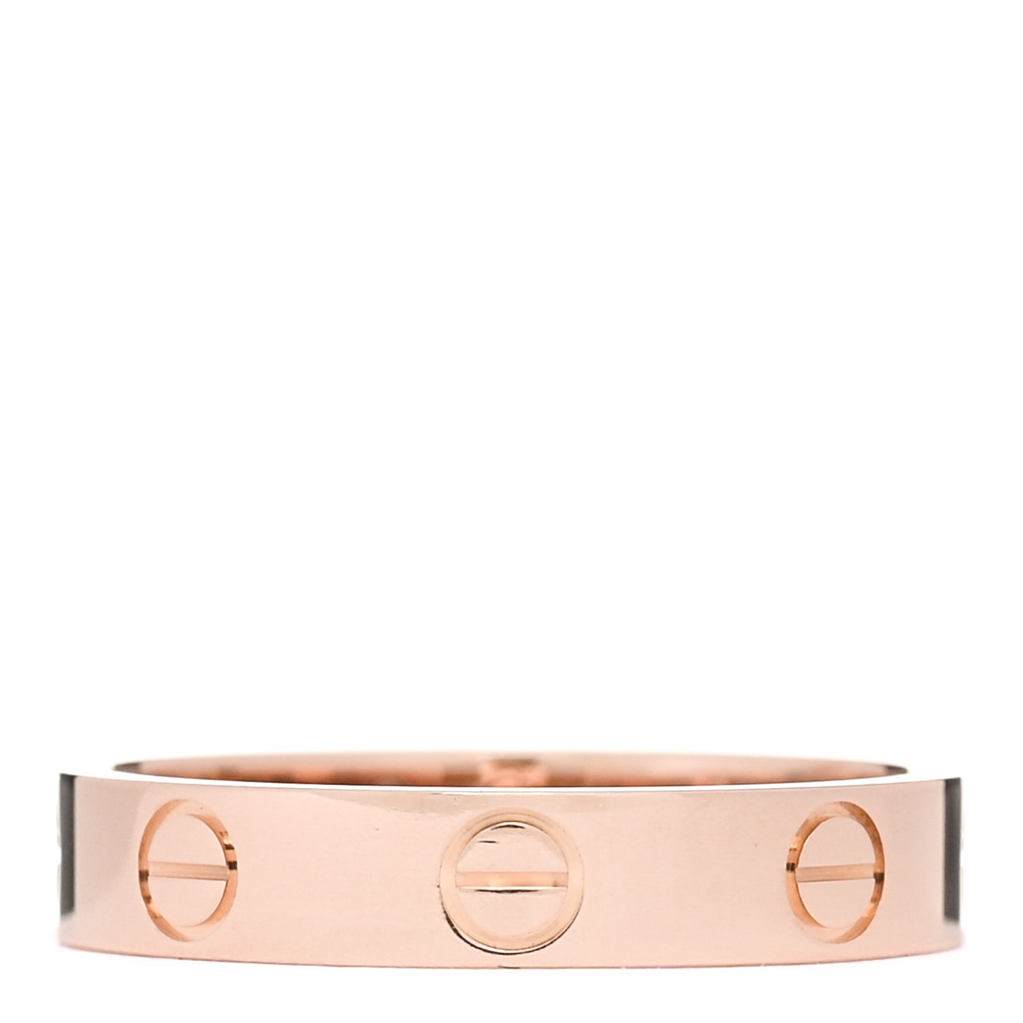 18K Pink Gold 3.5mm LOVE Wedding Band Ring 52 6