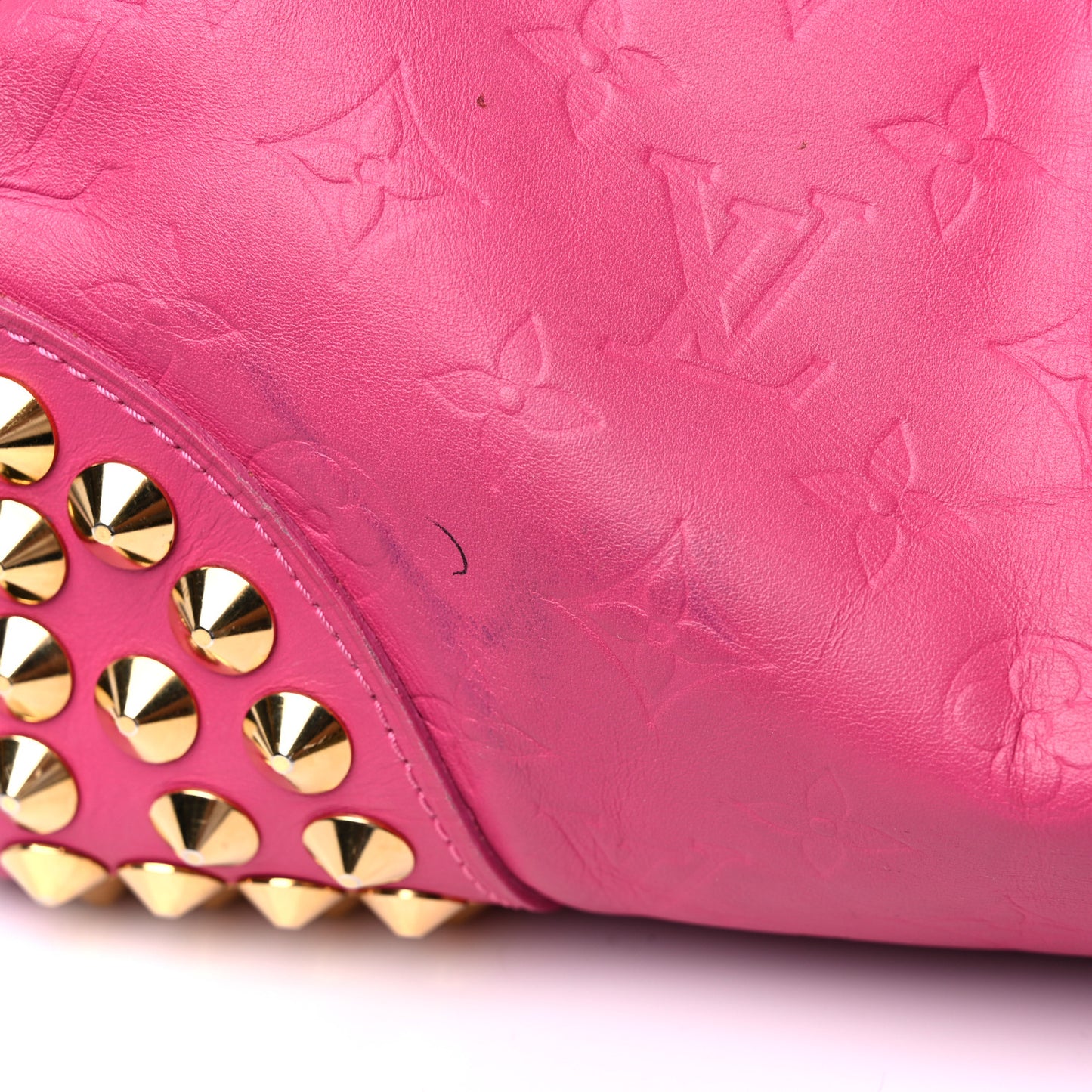 Calfskin Embossed Courtney MM Fuchsia