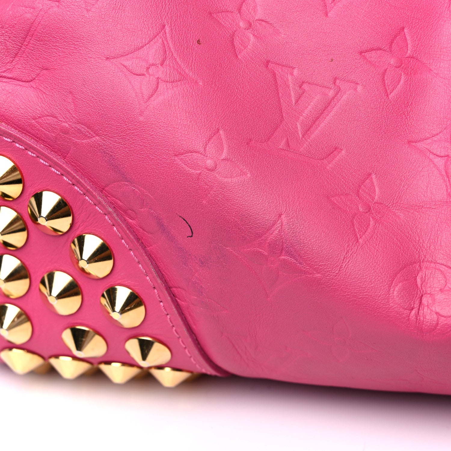 Louis Vuitton Calfskin Embossed Courtney MM Fuchsia 17 of 30