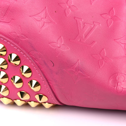 Louis Vuitton Calfskin Embossed Courtney MM Fuchsia 17 of 30