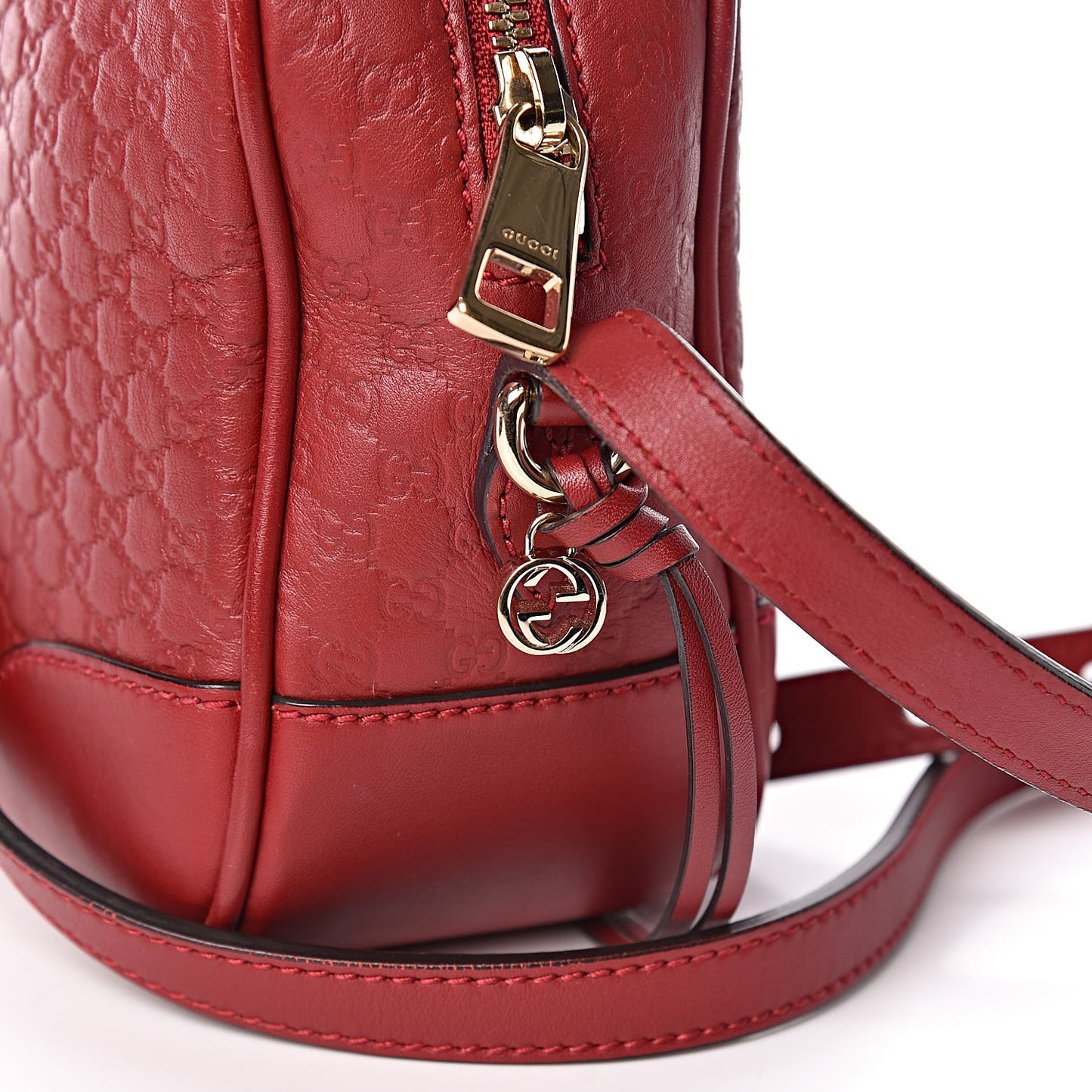 Microguccissima Mini Bree Messenger Bag Red