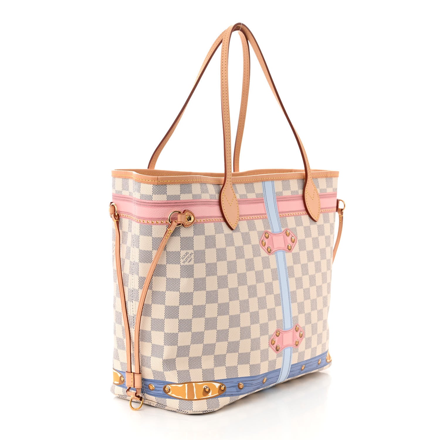 Louis Vuitton Damier Azur Summer Trunks Neo Neverfull MM 3 of 11